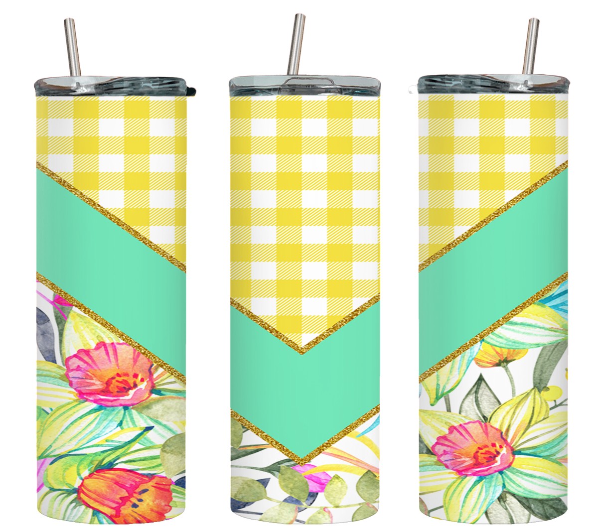 Check Flower Vee Slpit-10567